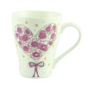 Кружка Сердце с роз 270мл 20406-3
