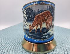 Подстаканник с ручной художественной росписью Олени