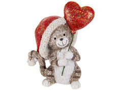 Скульптура Новогодняя коллекция Тигруля с сердечком 8,5см 192-166