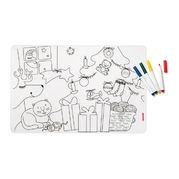 Подставка-раскраска под тарелку+маркеры Bimbi прозрачный 43,5х29,5см 22609552