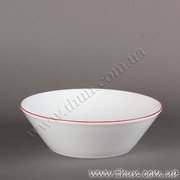 Набор салатников Tom Красный кантик 16см