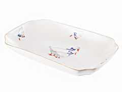 Блюдо прямоугольное Гуси 29см 943-209